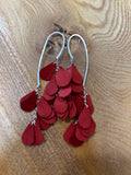Salsa drop earrings ~ Rojo