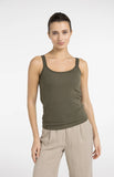 Yaya Vest top ~ Army Green