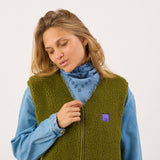 Small 100% wool scarf Sacha - Blue