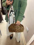 ESS Almeja Leather Clutch ~ Leopard