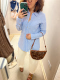 Handmade leather bag Medialuna Bambi
