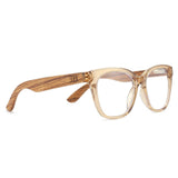 LILA GRACE CHAMPAGNE Wooden Blue Light Blocking Magnifying Reader +2.5