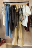 Bisous Embroidered Sleeve Poplin Dress ~  Taupe