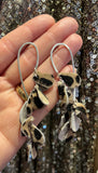 Salsa drop earrings ~ Animal print