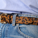 Women's leather belt - Leopard