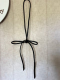 Hand-made leather wrap belt ~ Cafe