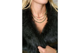 Ember Ruby Zoisite & Gold Beaded Gemstone Necklace