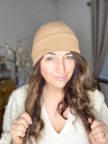 Organic Cotton Beanie ~ Biscuit