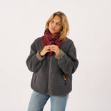 100% wool scarf Louise - Bordeaux