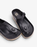 Women's Aqua Praia Water Flip-Flops Black