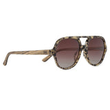 BILLY OPAL TORT - Sunglasses l Opal Tort Sunglasses l Brown Gradient Lens l Walnut Wooden Arms