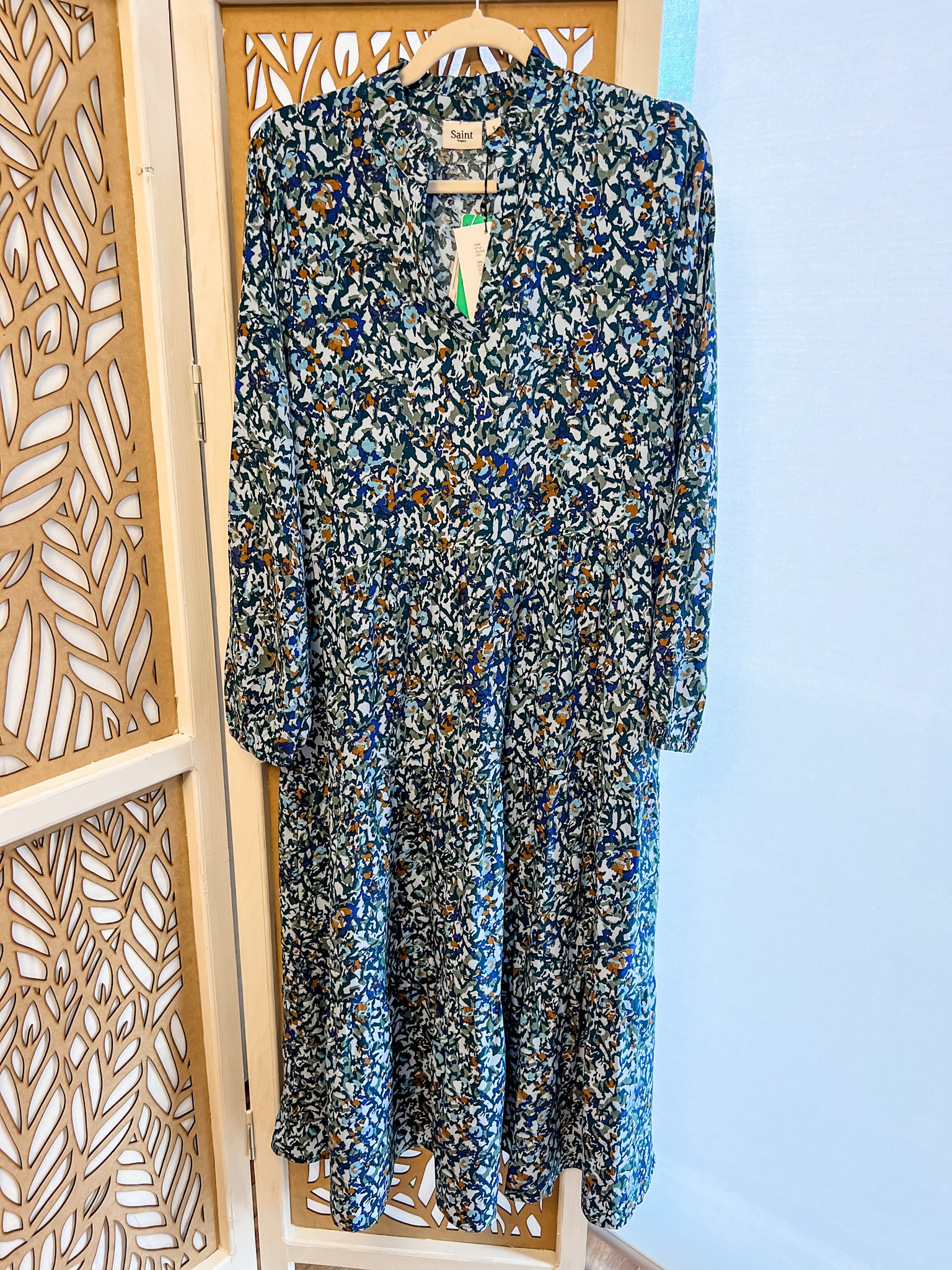Saint Tropez Cashmere Style Eda dress Story Blue – Maxi Everyday 