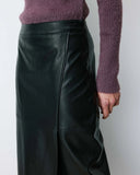 Grace & Mila Aenor Faux Leather Skirt ~ Noir