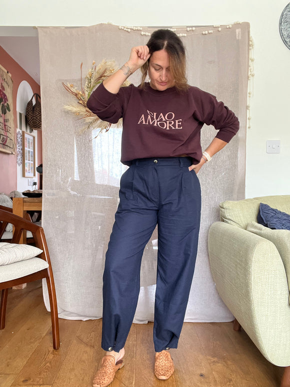 Everyday Style Story ~Verano25~ Camila Linen pants ~ Navy