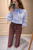 Everyday Style Story ~ Elisa Top with collar ~ Gingham Azul