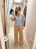 Eliana Palazzos ~ Cropped length ~ Sand