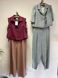 Everyday Style Story ~ Luna Sleeveless Shirt ~ Linen Bordeaux