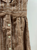 Everyday Style Story ~ Maria Tie Back Dress ~ coffee stripe