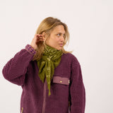100% Wool Scarf Louise - Khaki