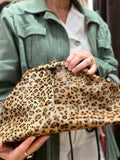 ESS Almeja Leather Clutch ~ Leopard