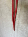Hand-made leather wrap belt ~ Coral