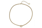 Nathalia Short Chain Necklace Gold