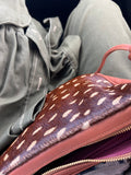 Handmade leather bag Medialuna Bambi