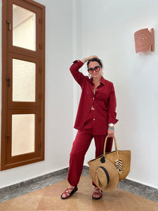Everyday Style Story ~ Verano25  ~ Elisa Lino pants ~ Burnt Umber