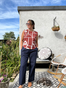 Everyday Style Story ~Verano25~ Camila Linen pants ~ Navy