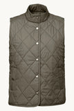 Ilse Jacobsen Beat01 Quilted Vest ~ Army Green
