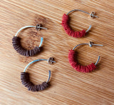 Bachata hoop earrings ~ Cafe