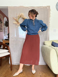 Grace & Mila Plisse Pleated Skirt