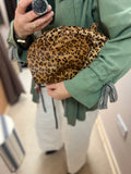 ESS Almeja Leather Clutch ~ Leopard