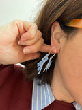 Cascada drop earrings ~ Cielo Garnet