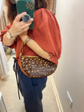 Handmade leather bag Medialuna Bambi