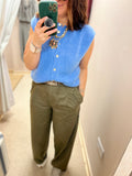 Sleeveless Summer Knit - French Blue