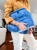 ESS Almeja Fabric Oversized Clutch ~ Retro Denim