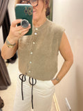 Sleeveless Autumn Knit - mocha