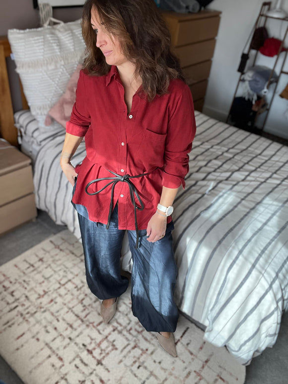 Everyday Style Story ~ Verano25  ~ Blanka Shirt ~ Linen mix ~ Burnt Umber