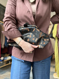 ESS Almeja Leather Clutch ~ Flash Cow