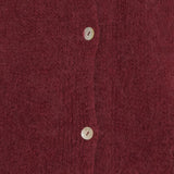 Marta Juliana Alpaca Frill Cardy ~ Vino