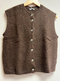 Sleeveless Autumn Knit - Chocolate