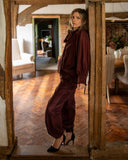CHALK Tiffany Balloon leg trouser ~ Burgundy