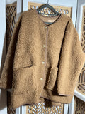 Lucile Teddy Oversized Jacket ~ Caramel