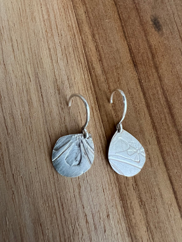 Handmade Single Leaf stud Earrings