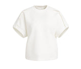 Yaya Sleeveless sweatshirt ~ Off-White
