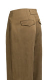 Yaya wide leg pleat details ~ Teak Brown