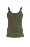 Yaya Vest top ~ Army Green