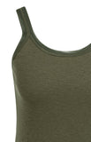 Yaya Vest top ~ Army Green