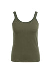 Yaya Vest top ~ Army Green